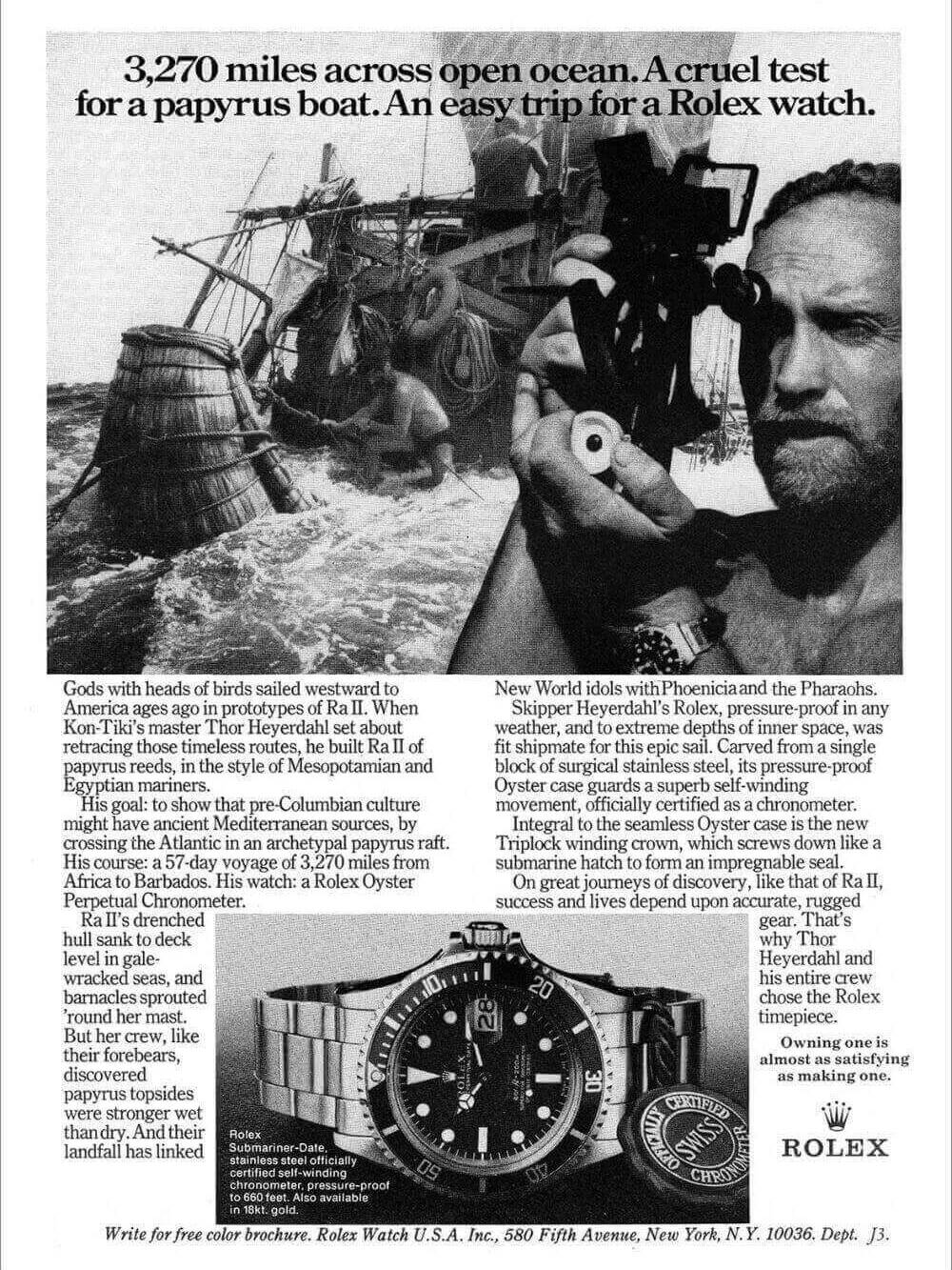 Thor Heyerdahl:Rolex