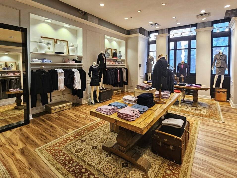 What the inside of a Brooks Brothers store looks like