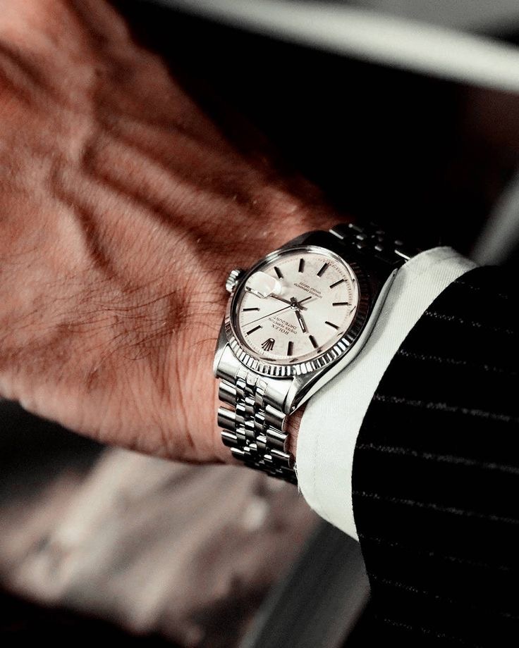 Men's Rolex Day-Date model silver model