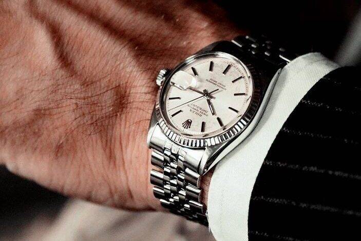 Men's Rolex Day-Date Model Silver Solid Stylish Men's Watch